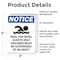 Signmission Pool For Hotel Guests Sign With Symbol, 3.5 in W x Rectangle, Vinyl Decal OS-2PACK-NS-D-35-V-17687 - alternate 2